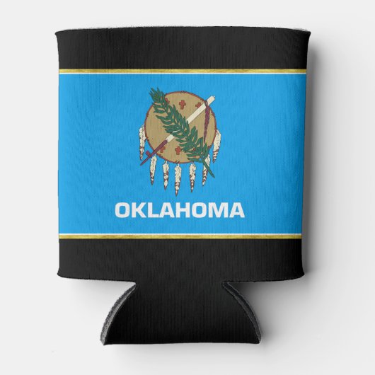 Rafraîchisseur Pour Canette Drapeau de l'Oklahoma (Devant)