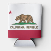 Rafraîchisseur Pour Canette Drapeau de l'ours de Californie : État de Cali Gol (Devant)