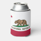 Rafraîchisseur Pour Canette Drapeau de l'ours de Californie : État de Cali Gol (Can Dos)