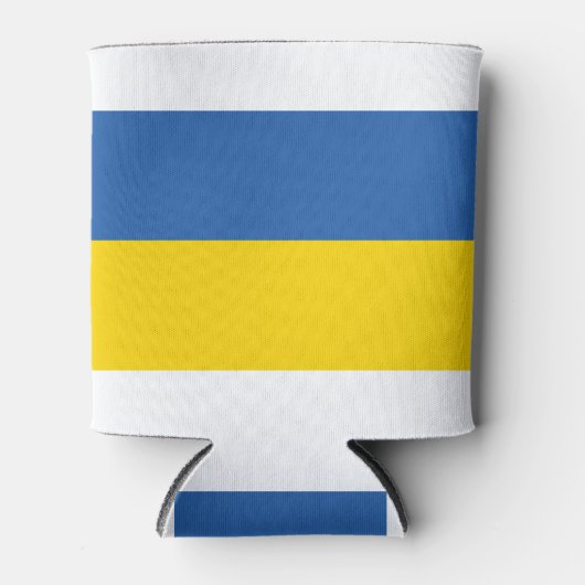 RAFRAÎCHISSEUR  POUR CANETTE DRAPEAU DE L'UKRAINE (Devant)