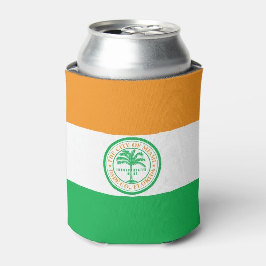 Rafraîchisseur Pour Canette Drapeau de Miami, Floride Can Cooler (Can devant)
