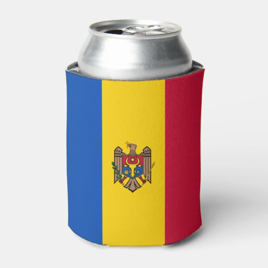 Rafraîchisseur Pour Canette Drapeau de Moldova (Can devant)