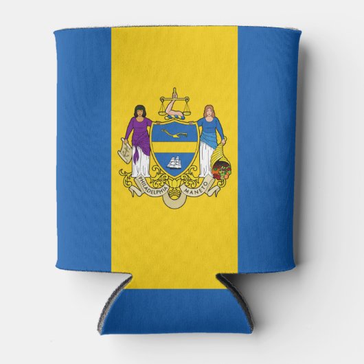 Rafraîchisseur Pour Canette Drapeau de Philadelphie, Pennsylvanie Can Cooler (Devant)