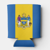 Rafraîchisseur Pour Canette Drapeau de Philadelphie, Pennsylvanie Can Cooler (Dos)