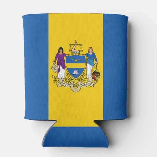 Rafraîchisseur Pour Canette Drapeau de Philadelphie, Pennsylvanie Can Cooler (Dos)