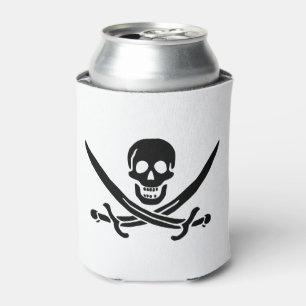 Rafraîchisseur Pour Canette Drapeau de pirate Crâne croisé épées