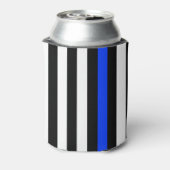 Rafraîchisseur Pour Canette Drapeau de police de la ligne bleue mince (Can Dos)