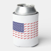 Rafraîchisseur Pour Canette Drapeau de révolution américain—Armes à feu (Can devant)