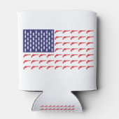 Rafraîchisseur Pour Canette Drapeau de révolution américain—Armes à feu (Dos)