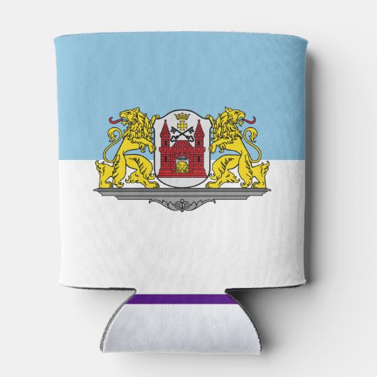 Rafraîchisseur Pour Canette Drapeau de Riga, Lettonie peut refroidir (Dos)