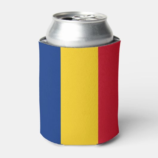 Rafraîchisseur Pour Canette Drapeau de Roumanie (Can devant)