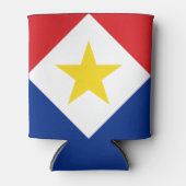 Rafraîchisseur Pour Canette Drapeau de Saba (Devant)