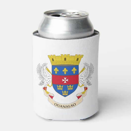 Rafraîchisseur Pour Canette Drapeau de Saint-Barthélemy (Can devant)
