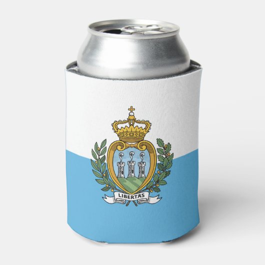 Rafraîchisseur Pour Canette Drapeau de Saint-Marin (Can devant)
