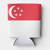 Rafraîchisseur Pour Canette Drapeau de Singapour (Devant)