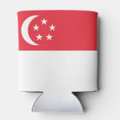Rafraîchisseur Pour Canette Drapeau de Singapour (Dos)