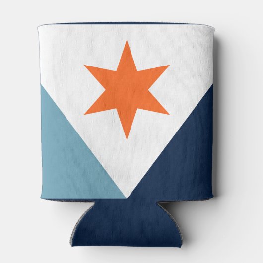 Rafraîchisseur Pour Canette Drapeau de Syracuse, New York (Dos)