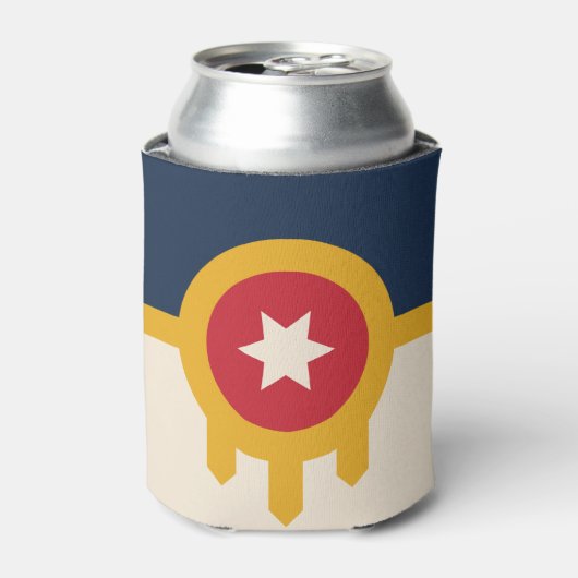 Rafraîchisseur Pour Canette Drapeau de Tulsa, Oklahoma (Can devant)