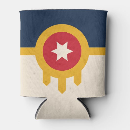 Rafraîchisseur Pour Canette Drapeau de Tulsa, Oklahoma (Devant)