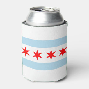 Rafraîchisseur Pour Canette Drapeau de ville de Chicago