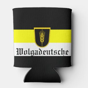 Rafraîchisseur Pour Canette Drapeau de Wolgadeutsche (version noir/jaune/blanc