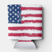 Rafraîchisseur Pour Canette Drapeau des États-Unis brossé Grunge (Dos)
