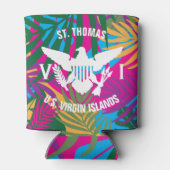 Rafraîchisseur Pour Canette Drapeau des îles Vierges américaines St. Thomas Pa (Dos)