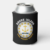 RAFRAÎCHISSEUR  POUR CANETTE DRAPEAU D'ÉTAT DE L'OCÉAN DE L'ÎLE RHODE (Can Dos)