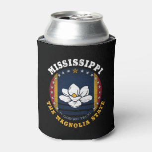 RAFRAÎCHISSEUR  POUR CANETTE DRAPEAU D'ÉTAT DE MISSISSIPPI MAGNOLIA