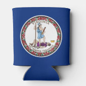 Rafraîchisseur Pour Canette Drapeau d'État de Virginie (Dos)