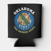 RAFRAÎCHISSEUR  POUR CANETTE DRAPEAU D'ÉTAT D'OKLAHOMA (Devant)