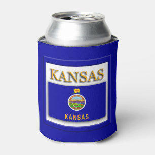 Rafraîchisseur Pour Canette Drapeau d'État du Kansas