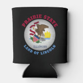 RAFRAÎCHISSEUR  POUR CANETTE DRAPEAU D'ÉTAT ILLINOIS PRAIRIE (Dos)