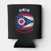 RAFRAÎCHISSEUR POUR CANETTE DRAPEAU D'ÉTAT OHIO BUCKEYE (Dos)