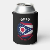 RAFRAÎCHISSEUR POUR CANETTE DRAPEAU D'ÉTAT OHIO BUCKEYE (Can Dos)
