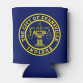 Rafraîchisseur Pour Canette Drapeau d'Evansville, Indiana (Dos)