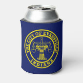 Rafraîchisseur Pour Canette Drapeau d'Evansville, Indiana (Can Dos)