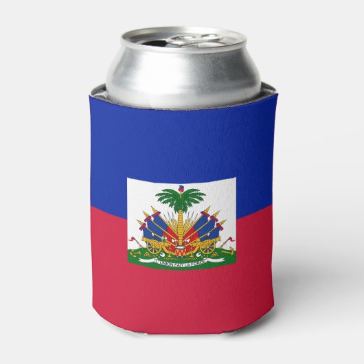 Rafraîchisseur Pour Canette Drapeau d'Haïti (Can devant)