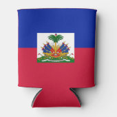 Rafraîchisseur Pour Canette Drapeau d'Haïti (Devant)
