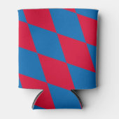 Rafraîchisseur Pour Canette Drapeau diamant Bavière bleu et rouge Motif (Devant)