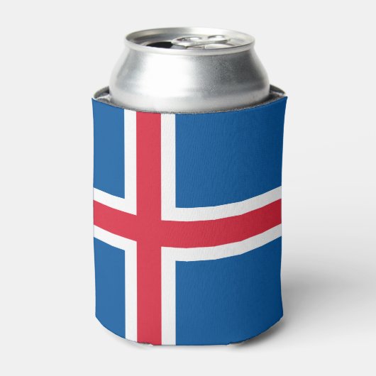 Rafraîchisseur Pour Canette Drapeau d'Islande (Can devant)