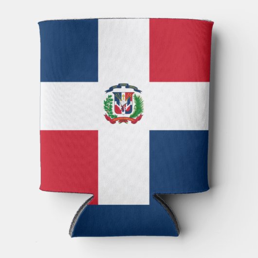 Rafraîchisseur Pour Canette drapeau dominicain (Devant)