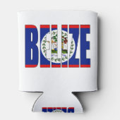 Rafraîchisseur Pour Canette Drapeau du Belize (Dos)