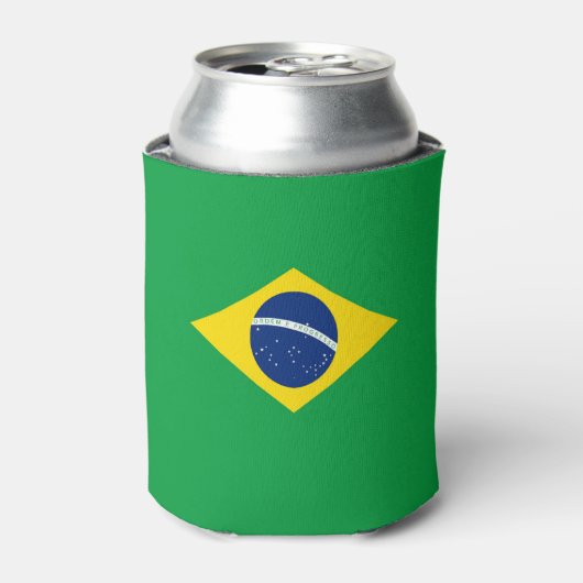 Rafraîchisseur Pour Canette Drapeau du Brésil (Can devant)