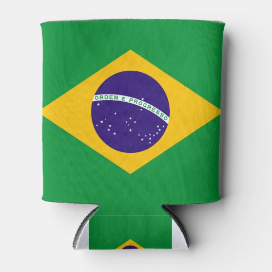 Rafraîchisseur Pour Canette Drapeau du Brésil (Devant)