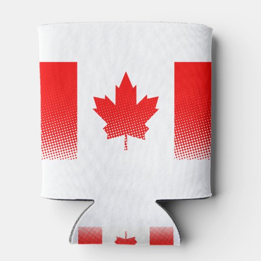 Rafraîchisseur Pour Canette Drapeau Du Canada À Effet Halfton (Dos)