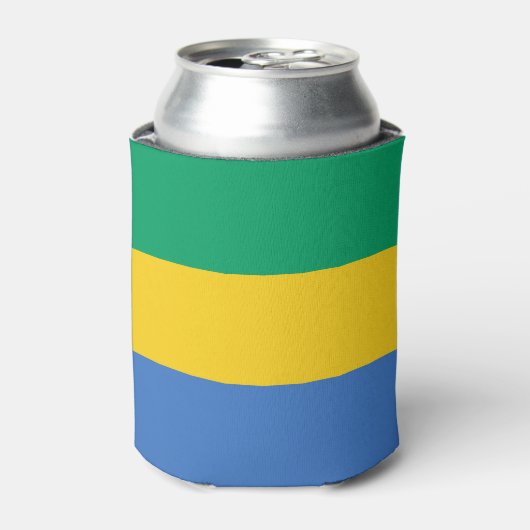 Rafraîchisseur Pour Canette Drapeau du Gabon (Can devant)