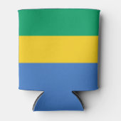 Rafraîchisseur Pour Canette Drapeau du Gabon (Devant)