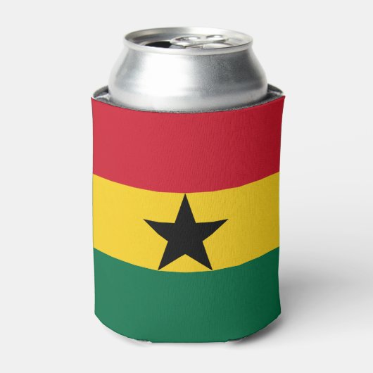 Rafraîchisseur Pour Canette Drapeau du Ghana (Can devant)