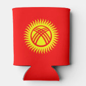 Rafraîchisseur Pour Canette Drapeau du Kirghizistan (Dos)